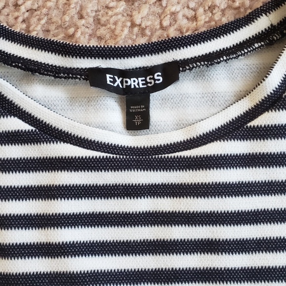 Versatile Express Tie Front or Back Striped Shirt - Picture 2 of 9